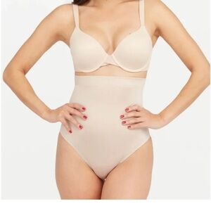 NEW SPANX||High Waist Thong in Champagne Beige Size Xl